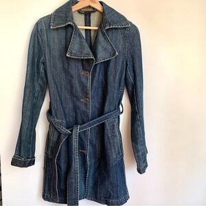 Workshop Denim Belted Women's Trench